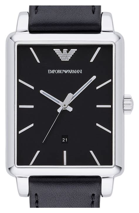 emporio armani replica watches online india|Emporio Armani rectangular watch.